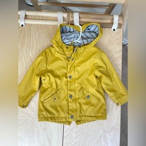 Zara Baby Mustard Yellow Waterproof Raincoat 12-18 months